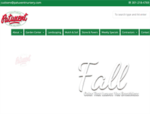 Tablet Screenshot of patuxentnursery.com